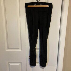 Lululemon Black with Sheer Leggings, Size Small (13 inch waist)